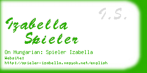 izabella spieler business card